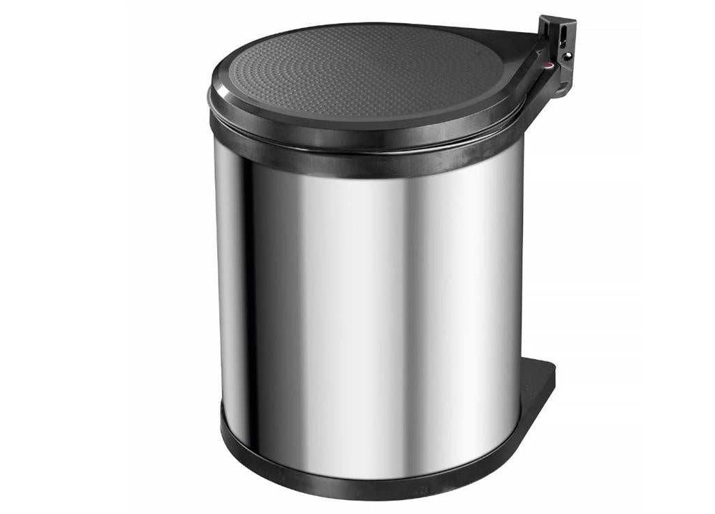 Hailo Compact-Box M Mülleimer - 15 l - Einbauabfallbehälter - Edelstahl