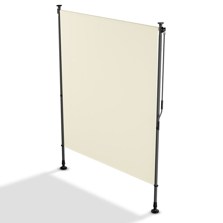 Juskys Barbados Vertical Sunshade 150 x 310 cm Beige - Stilvoller Sonnen- und Sichtschutz für Balkon und Terrasse