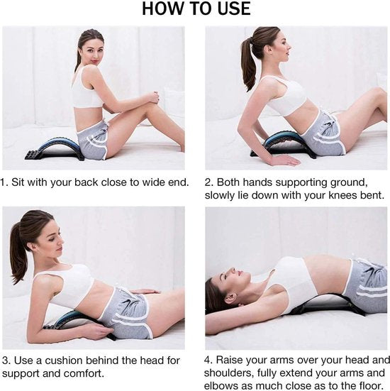 Rückenstretcher - Nacken - Rücken - Einstellbar - Rückenschmerzen - Stretcher