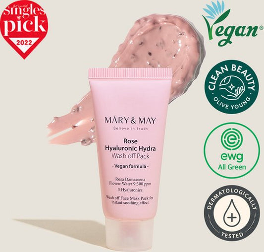 Mary & May Hyaluronice Hydra Wash Off Pack 30 g – Koreanische Hautpflege