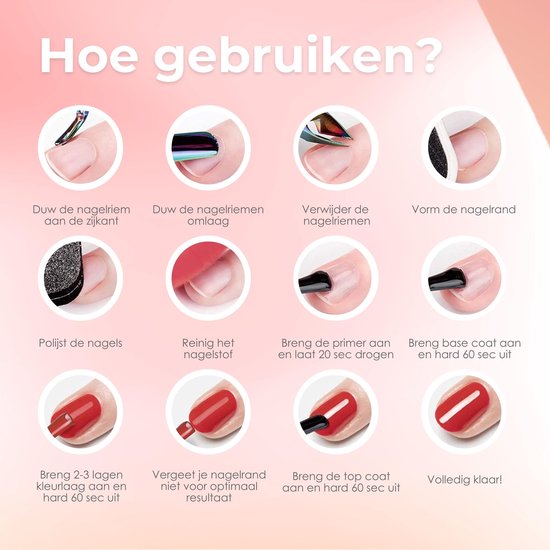 Moods Gellac - Unterlack - Nagellack - Gel Paint Starter Pack - Nägel - Gel Paint Set - 15 ML