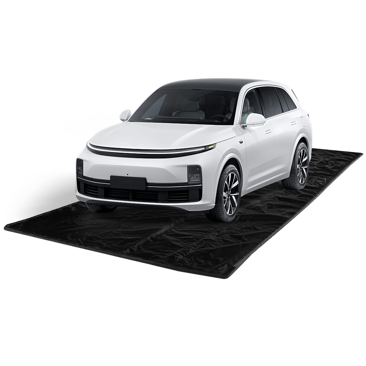 Coast Garage Ölfangmatte Auto - 550 x 240 cm - Schwarz - Rutschfest & Wasserdicht - Mit erhöhtem Rand