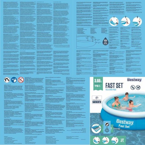 Bestway Fast Set-Schwimmbecken 366 cm