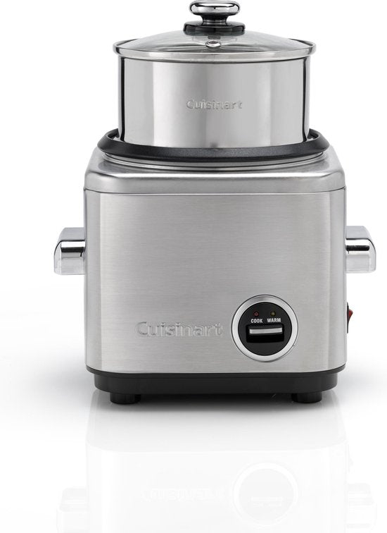 Cuisinart – Reiskocher mit Dampfgarer – Dampfgarer für 6 Personen – Multi-Kocher, BPA-frei – Schwarz