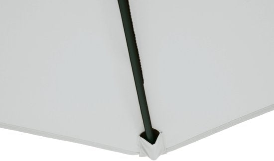 AXI Dion Hängeschirm Ø 300 cm Eichenoptik/Beige – Pulverbeschichtetes Gestell mit Kreuzfuß