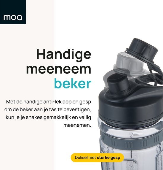 MOA Blender To Go MBC10 Extra Tassen - Tassen To Go - 2 Tritan-Tassen mit je 600ml - MBC10