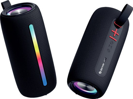 Denver Bluetooth Lautsprecher BTL360 – RGB Licht – TWS – 1200 mAh – Schwarz
