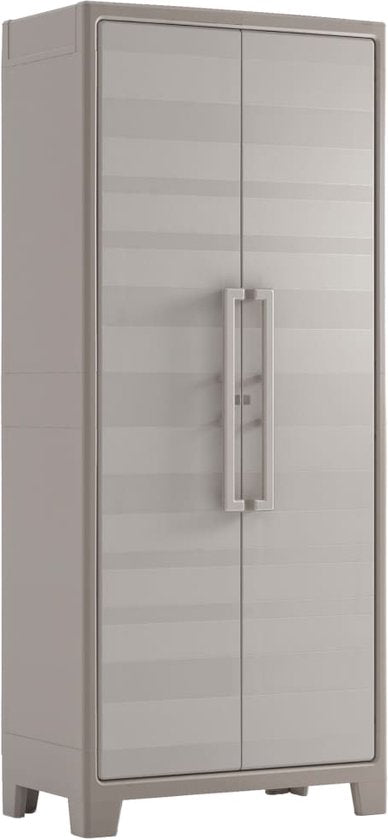 Keter Gulliver Hochschrank - 8 halbe Böden - 80x44x182cm - Sand/Beige