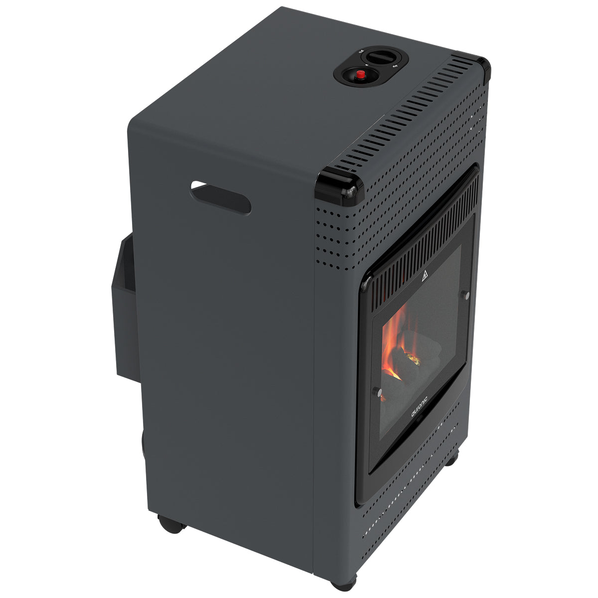 Auronic mobiler Gasheizstrahler – 3400 W – Flammeneffekt – 2 Heizstufen – Bis zu 50 m²