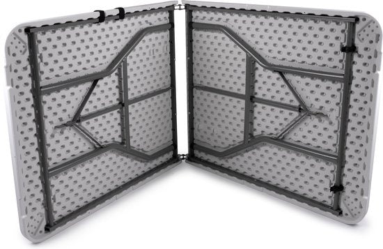 Campingtisch zusammenklappbar - Gartentisch Kunststoff - 180x74x74cm - bis zu 6 Personen - Weiß
