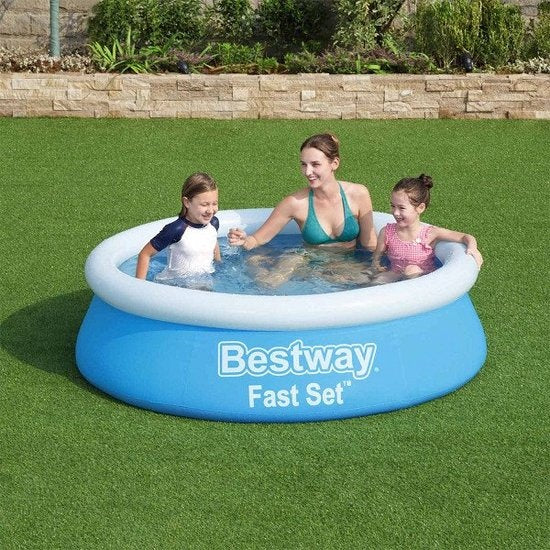 Bestway Kinderpool - Ã˜ 183 cm - Modell 57392 - Aufblasbarer Rand