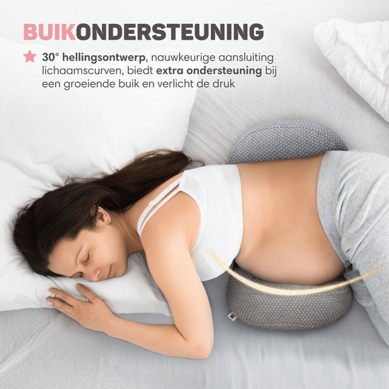 Vulpes Goods® BabyCare - Schwangerschaftskissen - Seitenschläferkissen - 3-in-1 - verstellbar - Körperkissen / Körperkissen / Stillkissen - einzigartiges W-förmiges Design