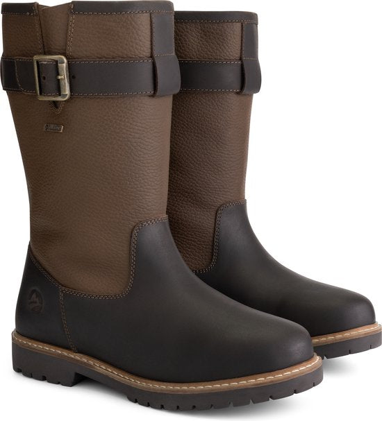 Travelin' Finnmark - Wasserdichter Damenstiefel - Mit Wolle gefüttert - Dunkelbraun - Größe 37