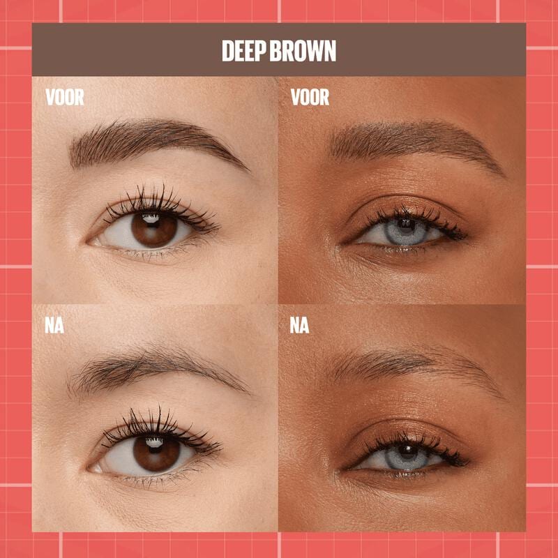 Maybelline Build-a-Brow 2-in-1 Augenbrauenstift & Fixiergel – 259 Ash Brown – Wasserfest – Bis zu 24 Stunden