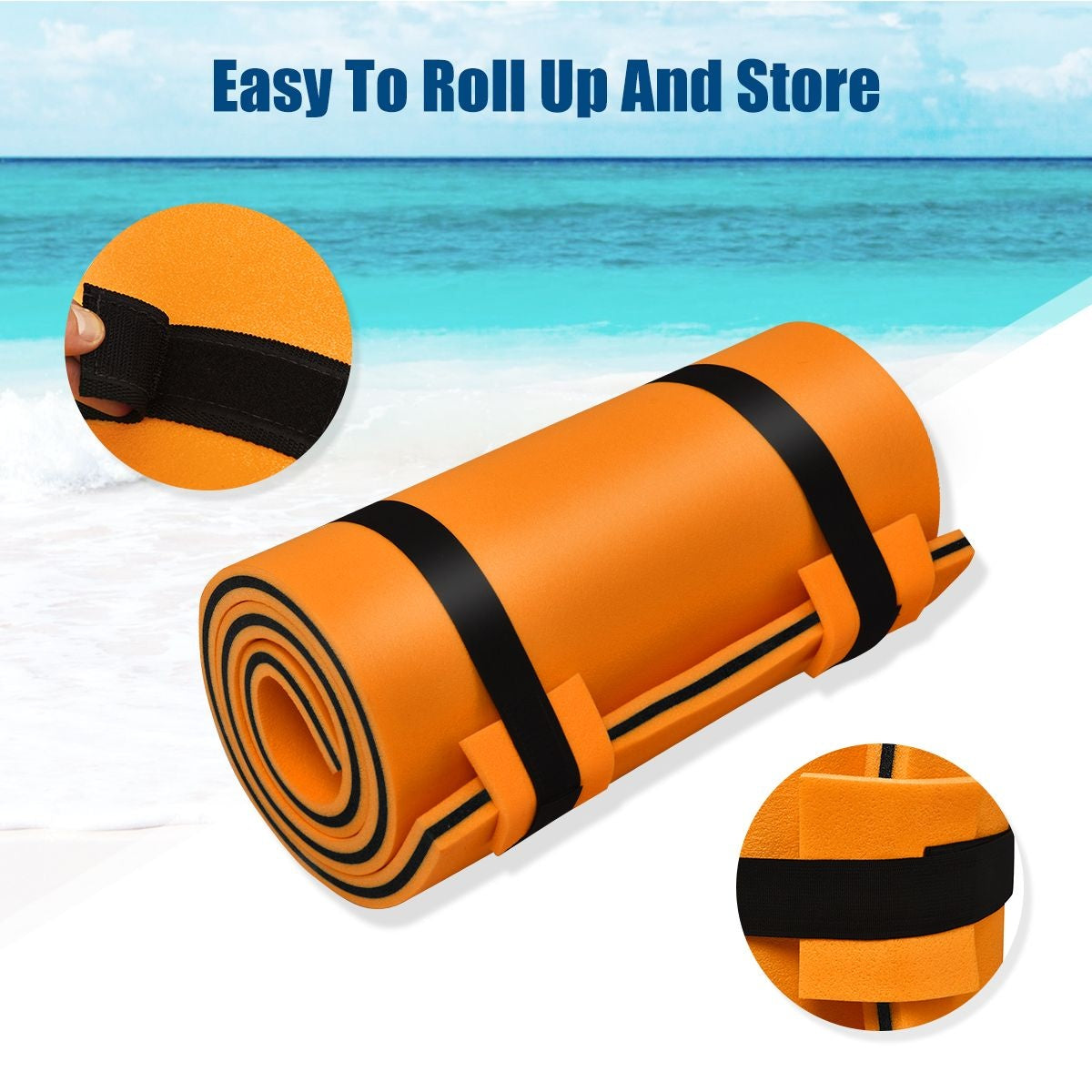 Coast Schwimmende Matte - Max. 60 kg - 210 x 66 kg - Orange