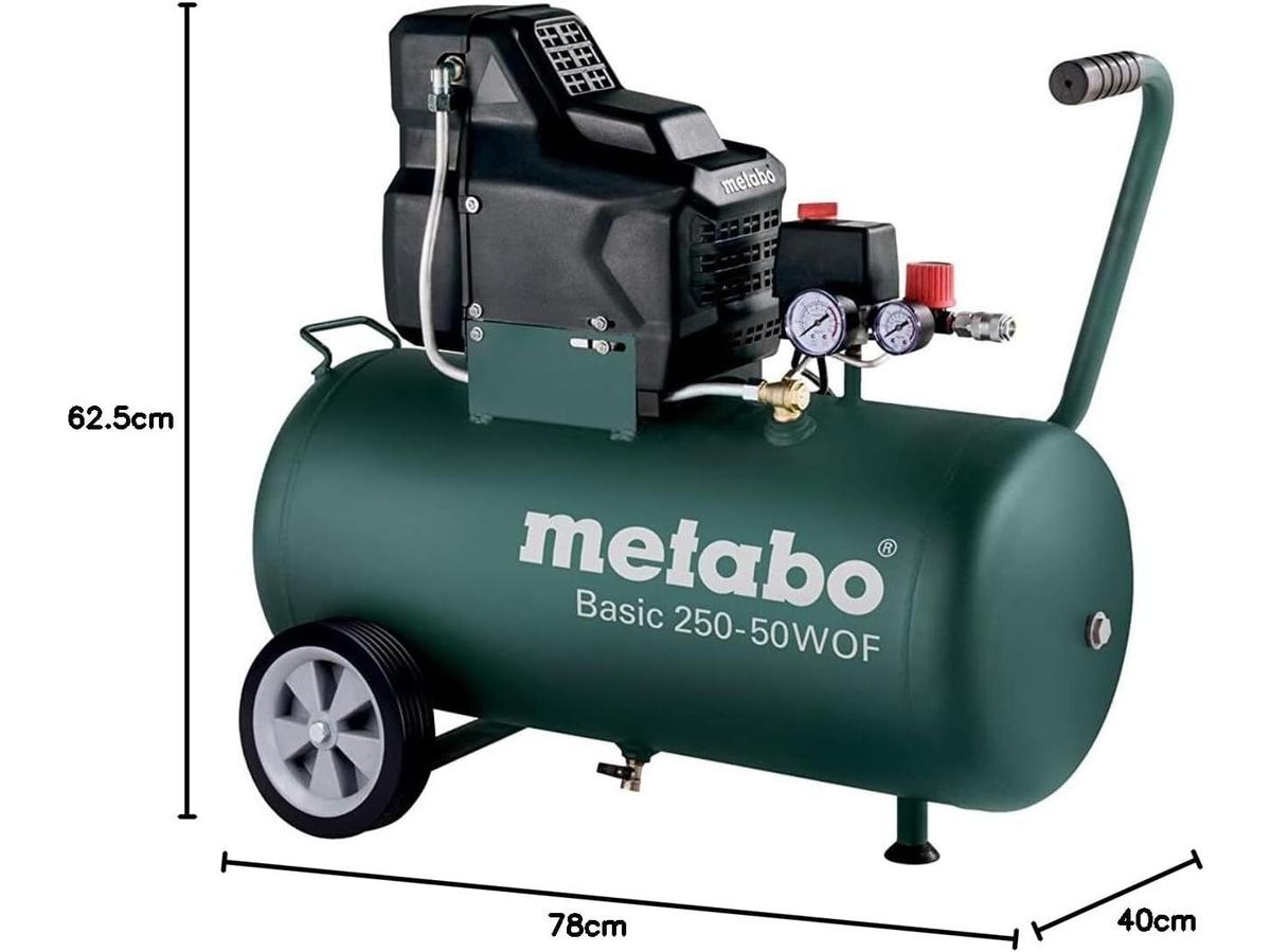 Metabo Kompressor Basic 250-50 W – Kompakt und leistungsstark – 50 Liter