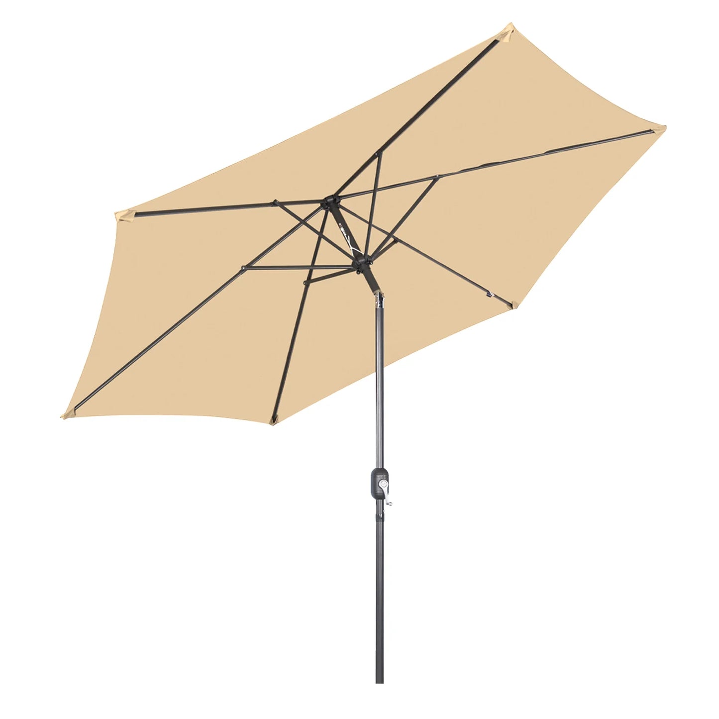 Angel Living 300 cm rechteckiger Schwebesonnenschirm – Sonnenschirm mit Kreuzfuß und schwenkbarem Arm – Rot