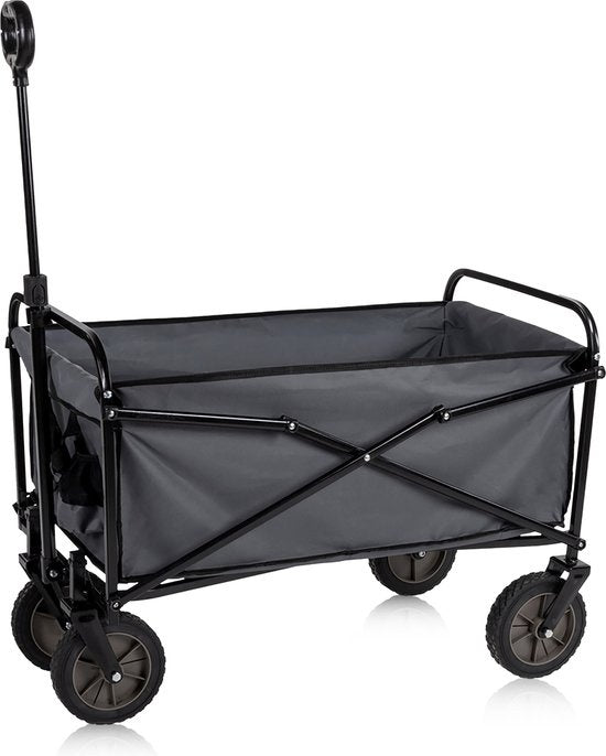 Camp Active - Wagon faltbar - leicht faltbar - kompakte Lagerung - Schwarz
