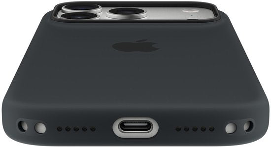 Silikonhülle mit MagSafe für das iPhone 17 Pro – Schwarz