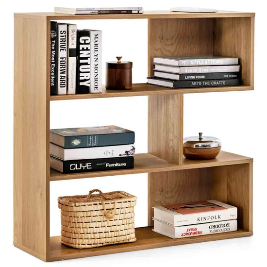Coast Bücherregal – 3 Fächer – offene Rückseite – kippsicher – 84 x 30 x 84 cm – Naturfarben