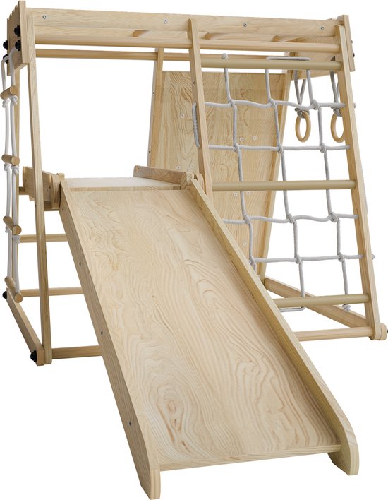 Mini-Spielplatz für Kinder - Mit Rutsche - Natürliche Spielgeräte