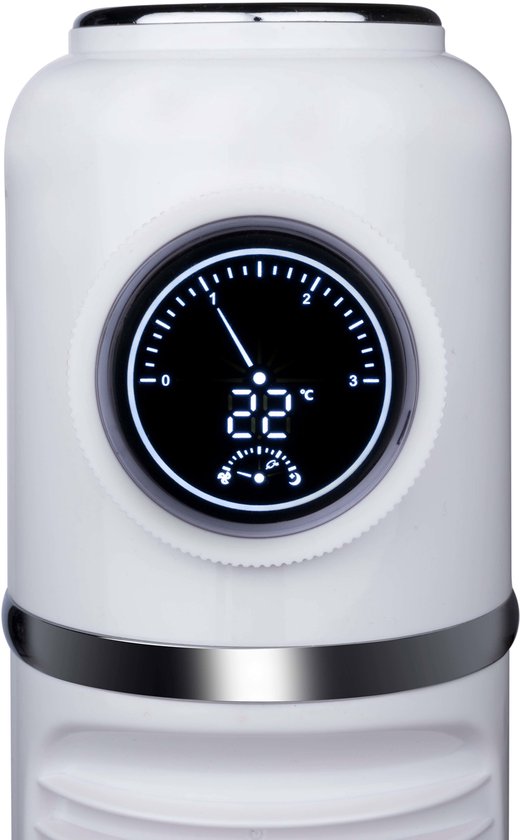 Lifetime Air Tower Fan - 76 cm Säulenventilator mit Fernbedienung - Oszillierender Ventilator mit 3 Geschwindigkeiten und 3 Windmodi - Timerfunktion und LCD-Display - 40W - Weiß