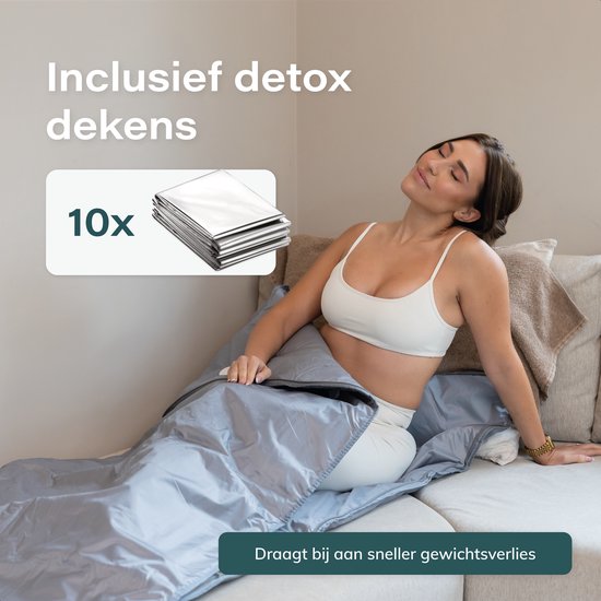 Soft & Silky - Infrarot-Therapie-Decke - 35°C und 75°C - Infrarot-Sauna - Rotlichttherapie - Wärmedecke - Elektrische Decke - Fibromyalgie