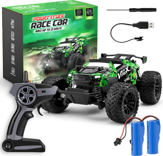Vertrex Outlander RC Controllable Car - Ferngesteuertes Rennspielzeug - Erwachsene & Jungen - für draußen - Funkferngesteuert - Grün