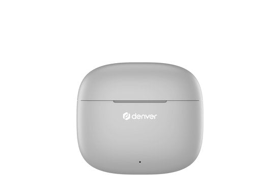 Denver Earbuds - Leichte Ohrhörer - 6 Stunden Musikgenuss - Bluetooth 5.3 - TWE48 - Grau