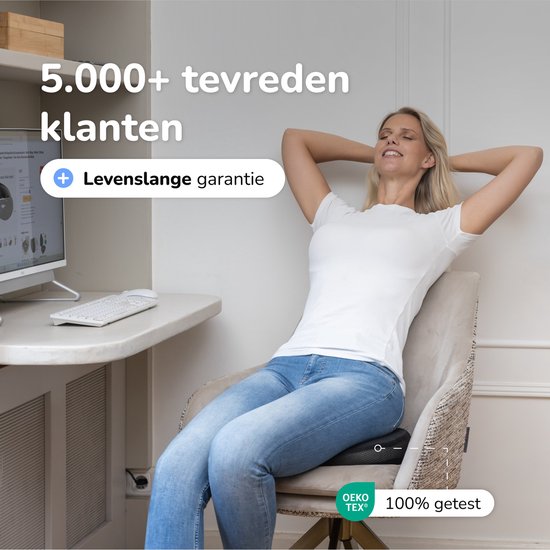 Sitzkissen Orthopädisch - Donut Kissen - Bounce - Ergonomisch - Memory Schaum - Für Auto, Bürostuhl & Sofa - Alyze