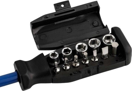 Kinzo Multibit-Schraubendreher - Multi-Schraubendreher - mit Bits und Steckschlüsselsatz - Teleskopmagnet - 20-teilig