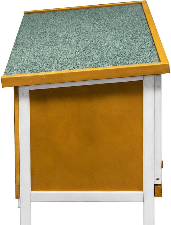 Kaninchenstall – Stall für Nagetiere (Kaninchen, Meerschweinchen) – Tierkäfig – Tierunterkunft – für drinnen und draußen geeignet