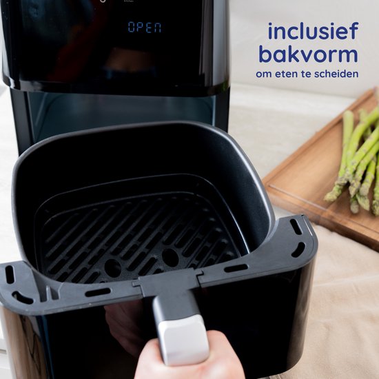 Safecourt Kitchen - Airfryer - Heißluftfritteuse - 1700W - 5L Kapazität - 40ÂºC bis 200ÂºC - Schwarz