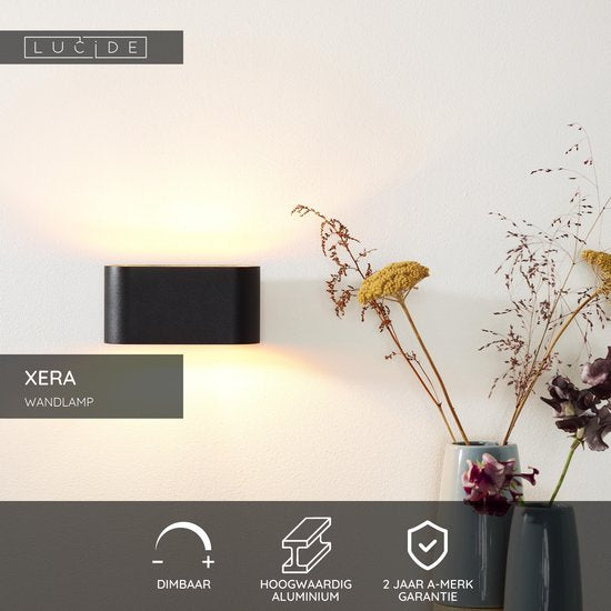 Lucide XERA – Wandleuchte – 1xG9 – Schwarz