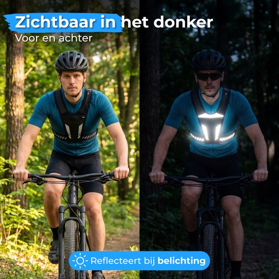 Nuvance Reflektierende Laufweste – Wasserdichte Laufweste – Handyhalterung zum Laufen – Laufweste mit Reflexstreifen – Laufen