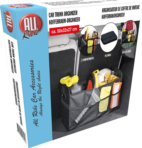 All Ride Kofferraum-Organizer - faltbar - Autozubehör - Schwarz