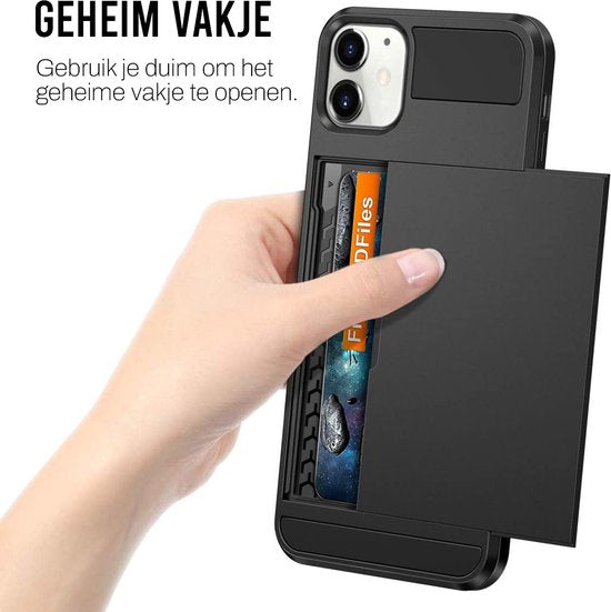 Telefon Fall geeignet für Iphone 14 Fall mit Kartenhalter und Displayschutzfolie Schutzglas