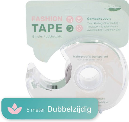 Soft & Silky Fashion Tape - 5 Meter - Doppelseitig - Klebeband - Kleidungsband - Brustband - Brustwarzenabdeckung