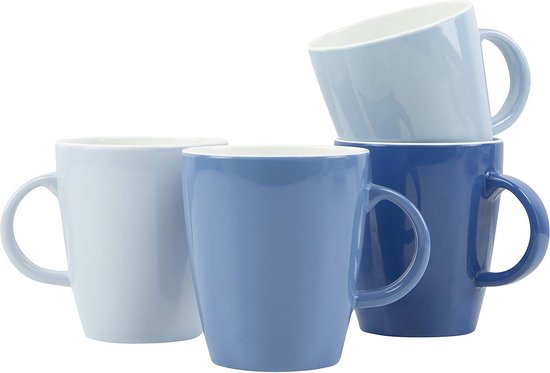 Gimex – Colour Line – Becher – Sky – 380 ml – 4 Stück