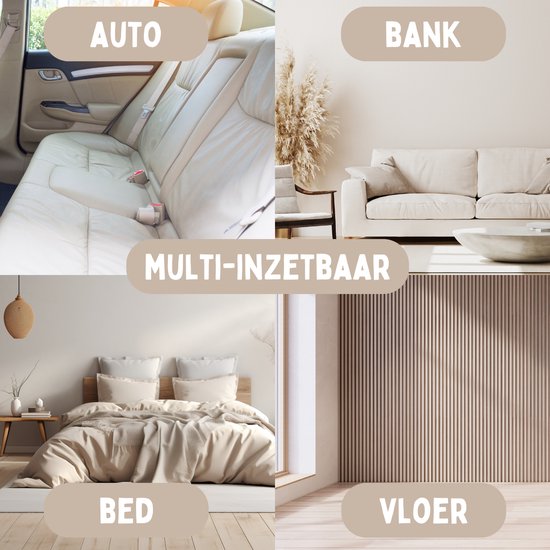By Cee Cee Original Hundedeckenbank - Hundedeckenbank - Hundekorb - Premium - komplett mit Reißverschluss - Rippengewebe - Beige - 75x90 - Größe S