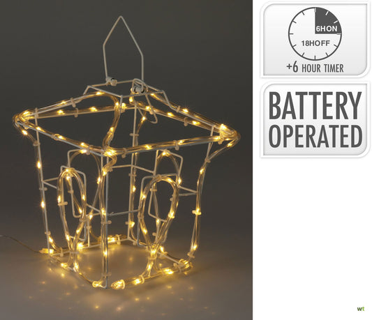 Nampook Snake light Laterne - Polypropylen - Warmweißes Licht - 22x22x25 cm