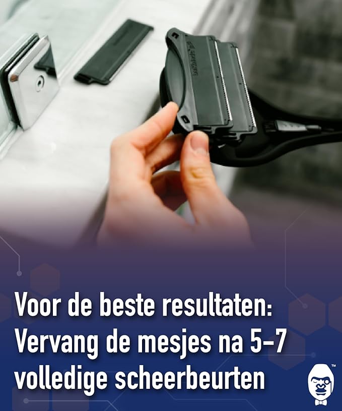 baKblade Rasierklingen - Dryglide Nachfüllpackungen - 6 Stück - Schwarz