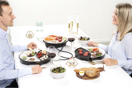 Princess Dinner4All 103082 – Gourmet-Set – Grill- und Backplatte – für 2 Personen – spülmaschinenfest – PFAS-frei