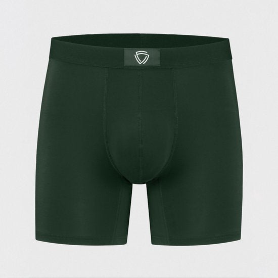 Fibershirts Anti-Schweiß-Boxershorts – Integriertes Schweißpolster – Atmungsaktives MicroModal – Anti-Transpirations-Funktion – Herren – Größe XXL – Grün