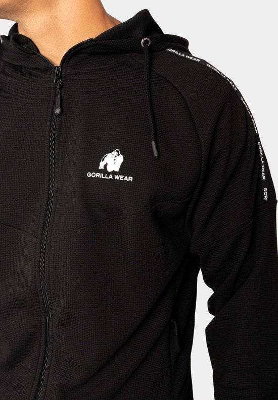 Gorilla Wear Harvey Workout Jacke - Schwarz - XL