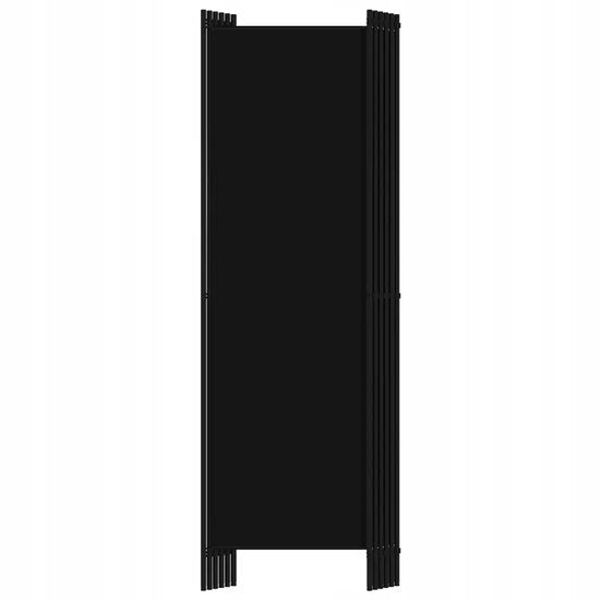 Schwarzer Paravent – 6-teilig – 300 x 180 cm – Raumteiler