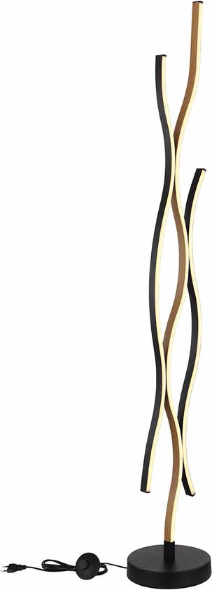 Globo Stehleuchte Geronimo - schwarz - Metall - 20 cm - eingebautes LED-Modul - 67206SW