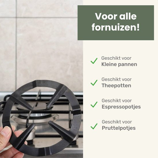 Luft Gasbrenner-Reduzierer - 13CM - Flammenverteiler - Herd - Perfekt für Perkolator