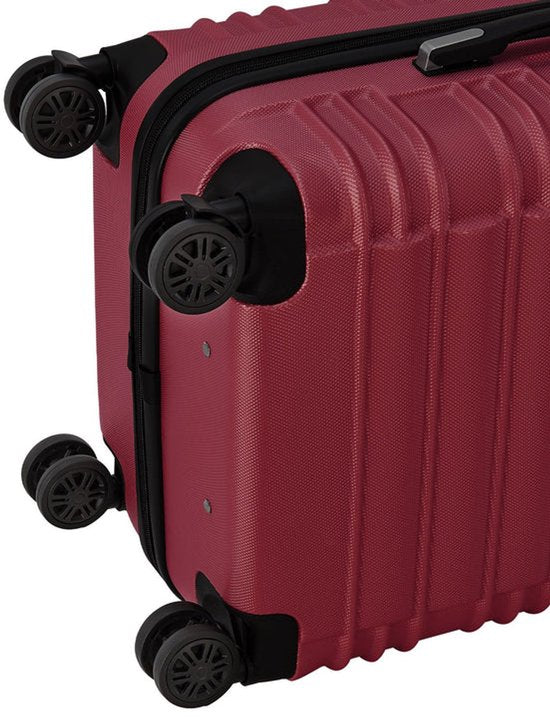 Hartschalenkoffer Set Rom - 3-teilig - ABS - Rot