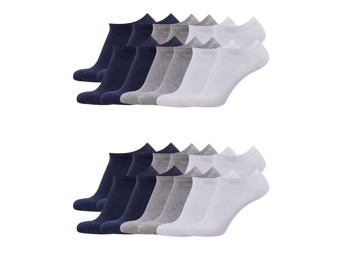 Tom Tailor Sneaker-Socken, 12er-Pack – verschiedene Farben – Größe 39–42